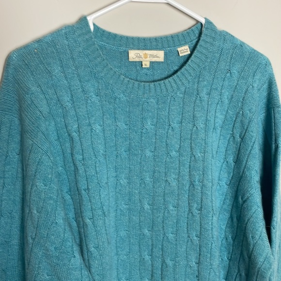 Peter Millar Blue Cashmere Pullover Knit Sweater- XL - Picture 2 of 11
